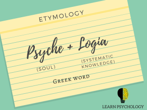 Psychology Etymology